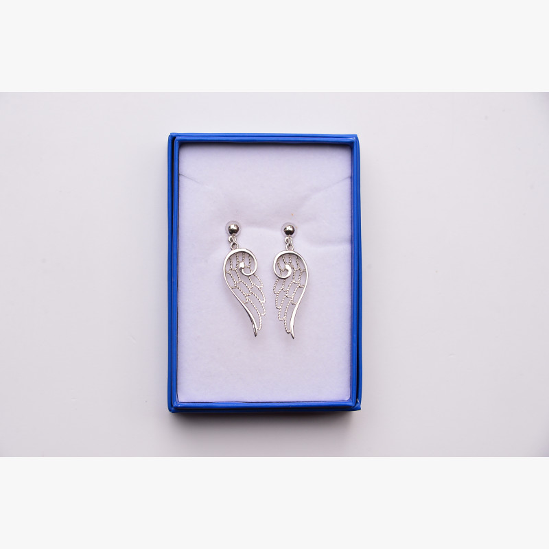 Boucles d'Oreilles Aile d'Ange (Argent)